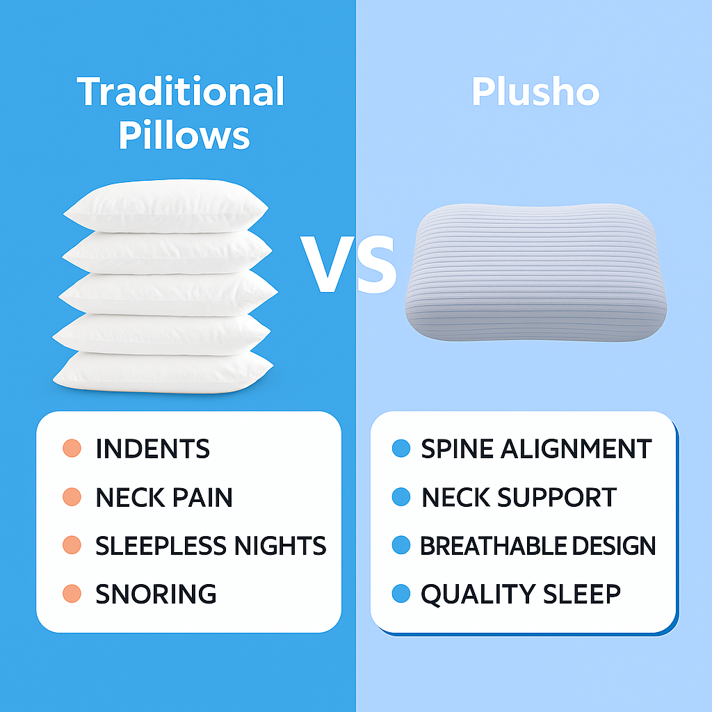 Plusho Ergonomic Pillow